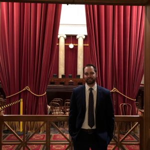 Cody Linderholm at the Supreme Court